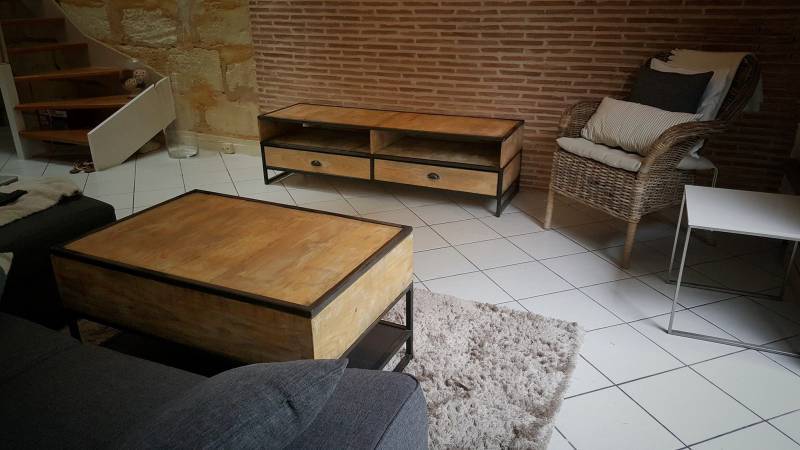 Création d'une table basse avec plateau relevable à Gradignan