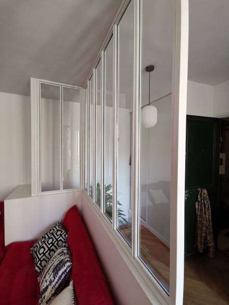 Verriere sur mesure en L à Paris